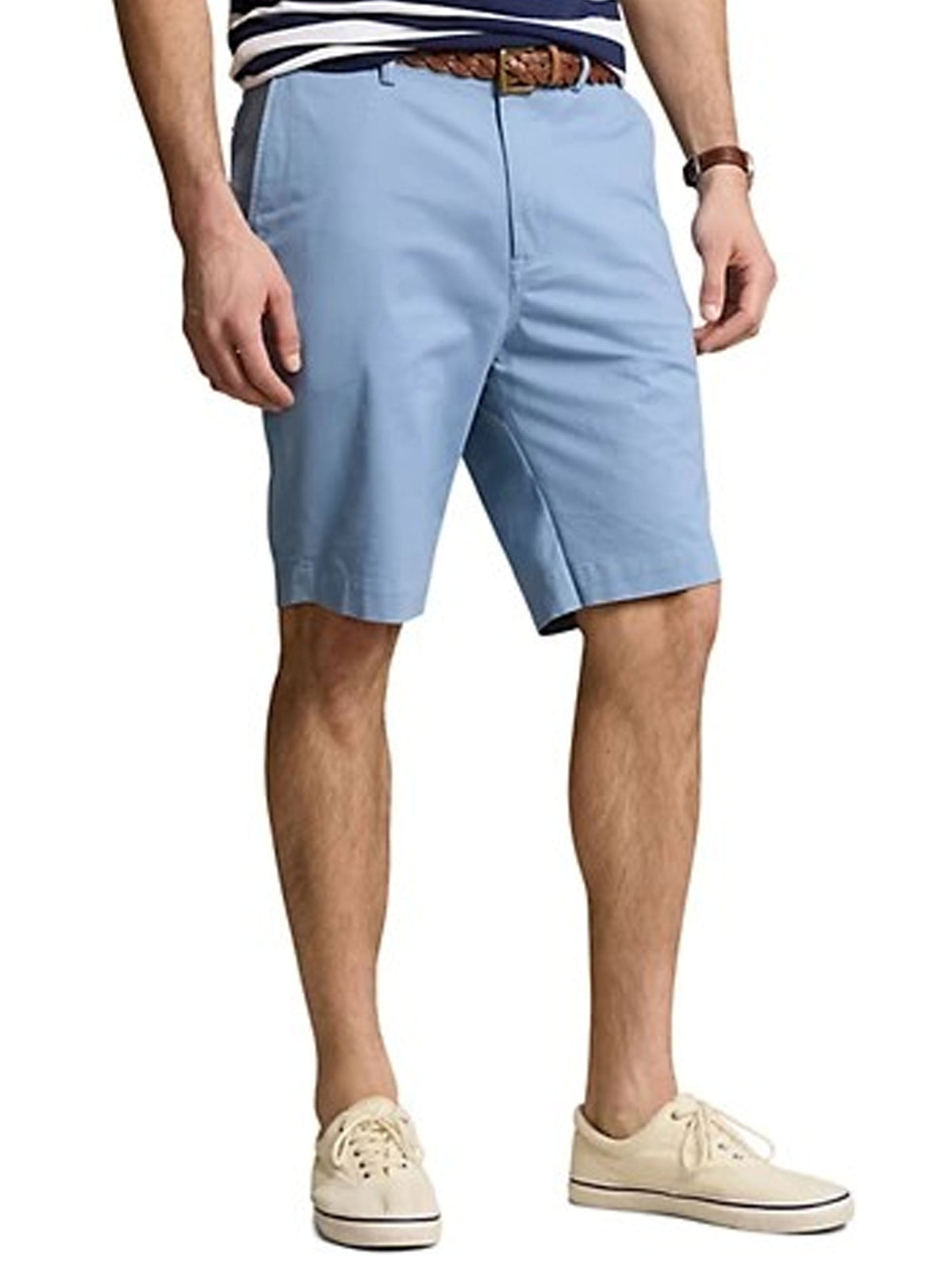 Image for Men's Plain Chino Shorts,Blue