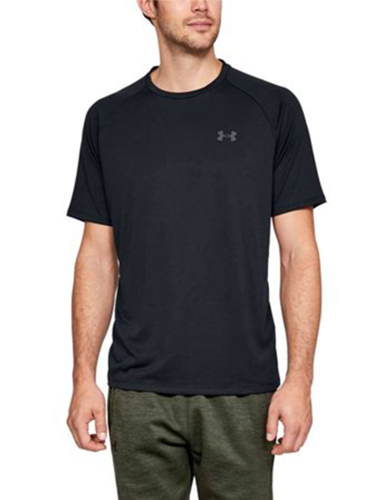 Image for Men's Brand Logo Printed Sports T-Shirt,Black