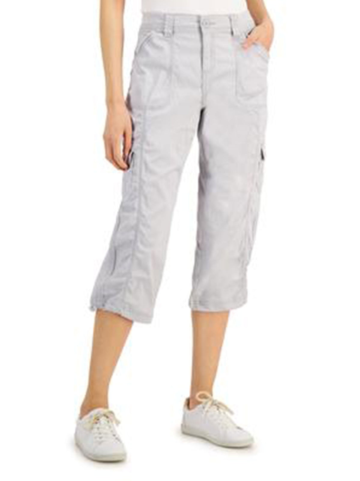 Image for Women's Plain Capri Pants,Light Grey