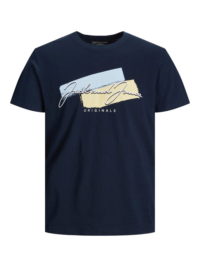 Image for Men's Printed T-Shirt,Navy