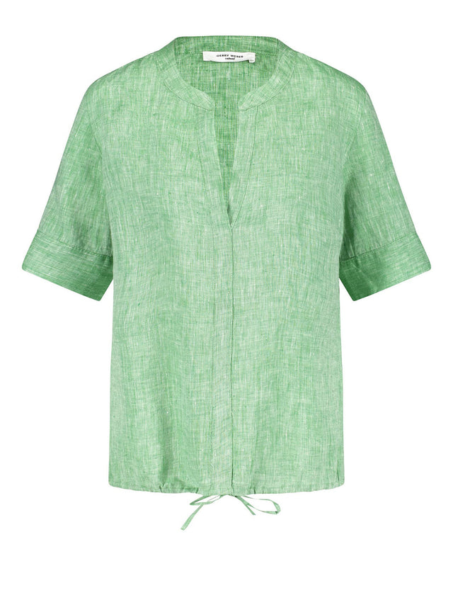 Image for Women's Split Neck Top,Green