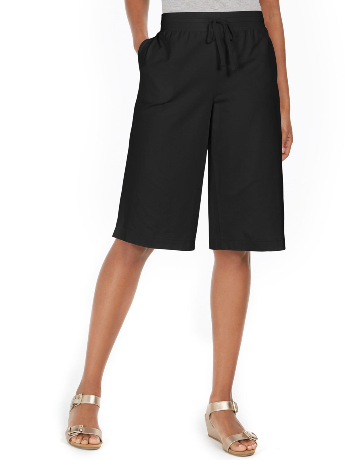 Image for Women's Knit Skimmer Shorts,Black