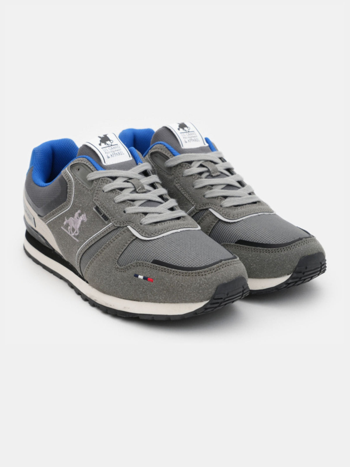Image for Men's Brand Logo Embroidered Sneakers,Grey
