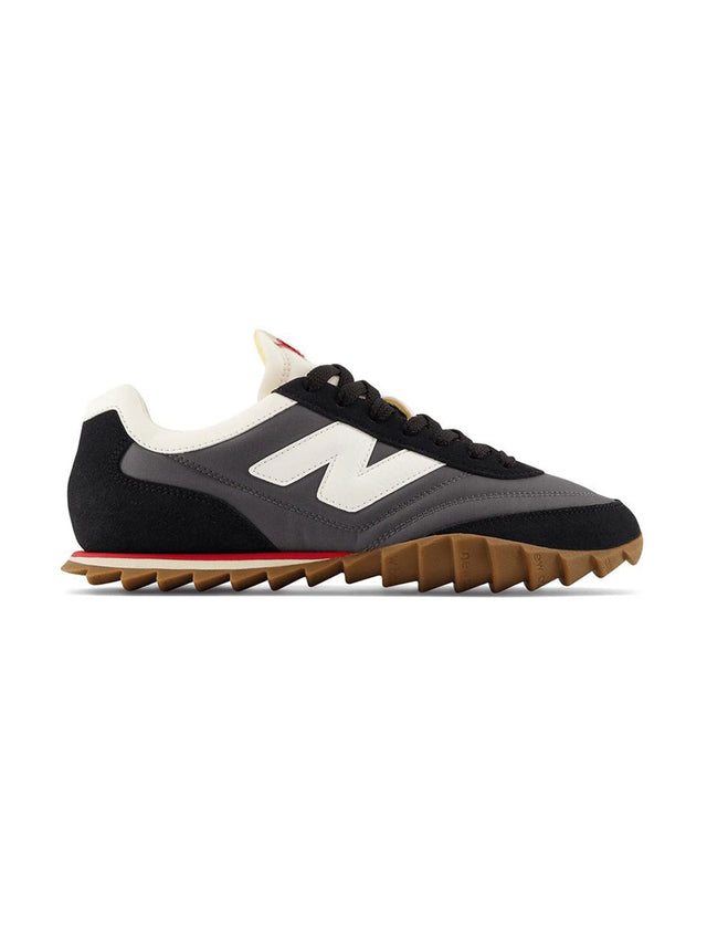 Image for Men's Brand Logo Patched Sneakers,Black/Grey
