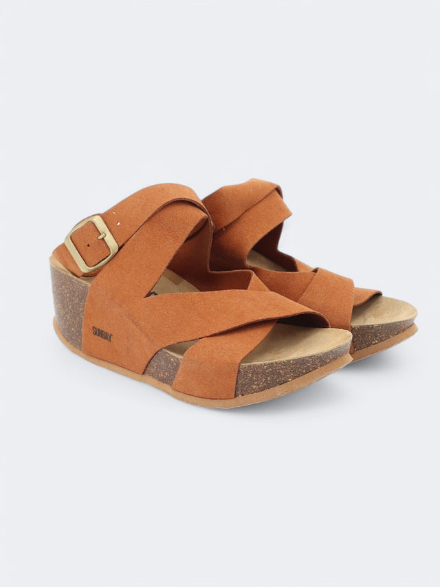 Image for Women's Adjustable Buckle Sandals,Brown