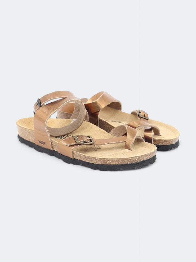 Image for Women's Plain Slippers,Bronze