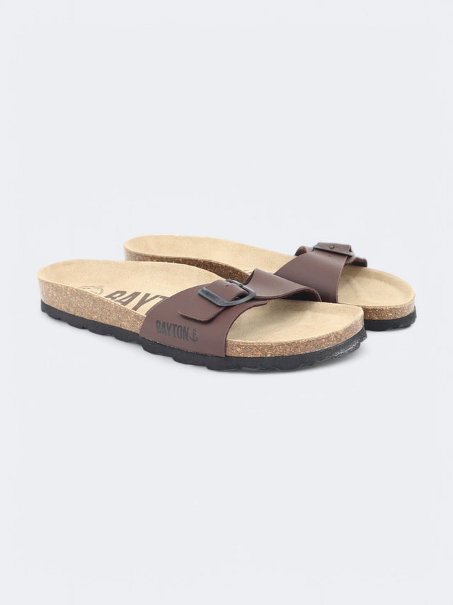 Image for Women's Plain Slippers,Dark Brown