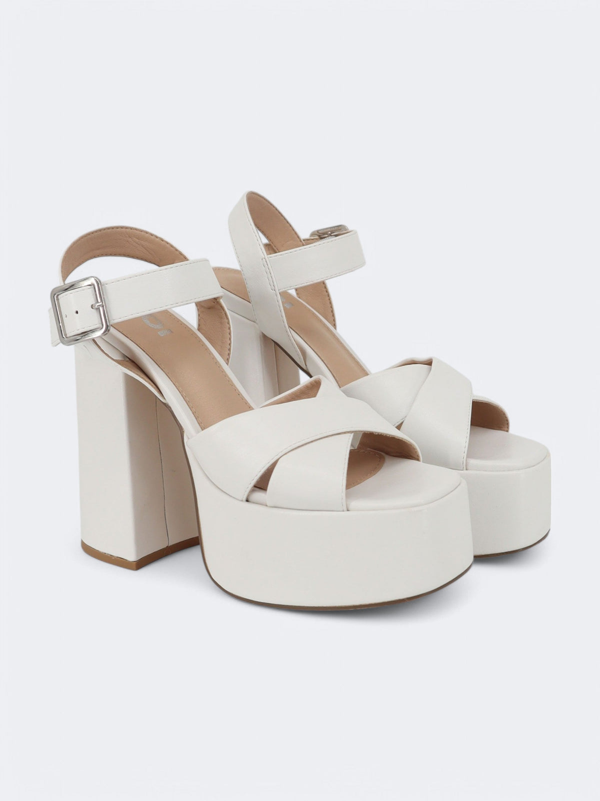 Image for Women's Plain High Heeled Shoes,White