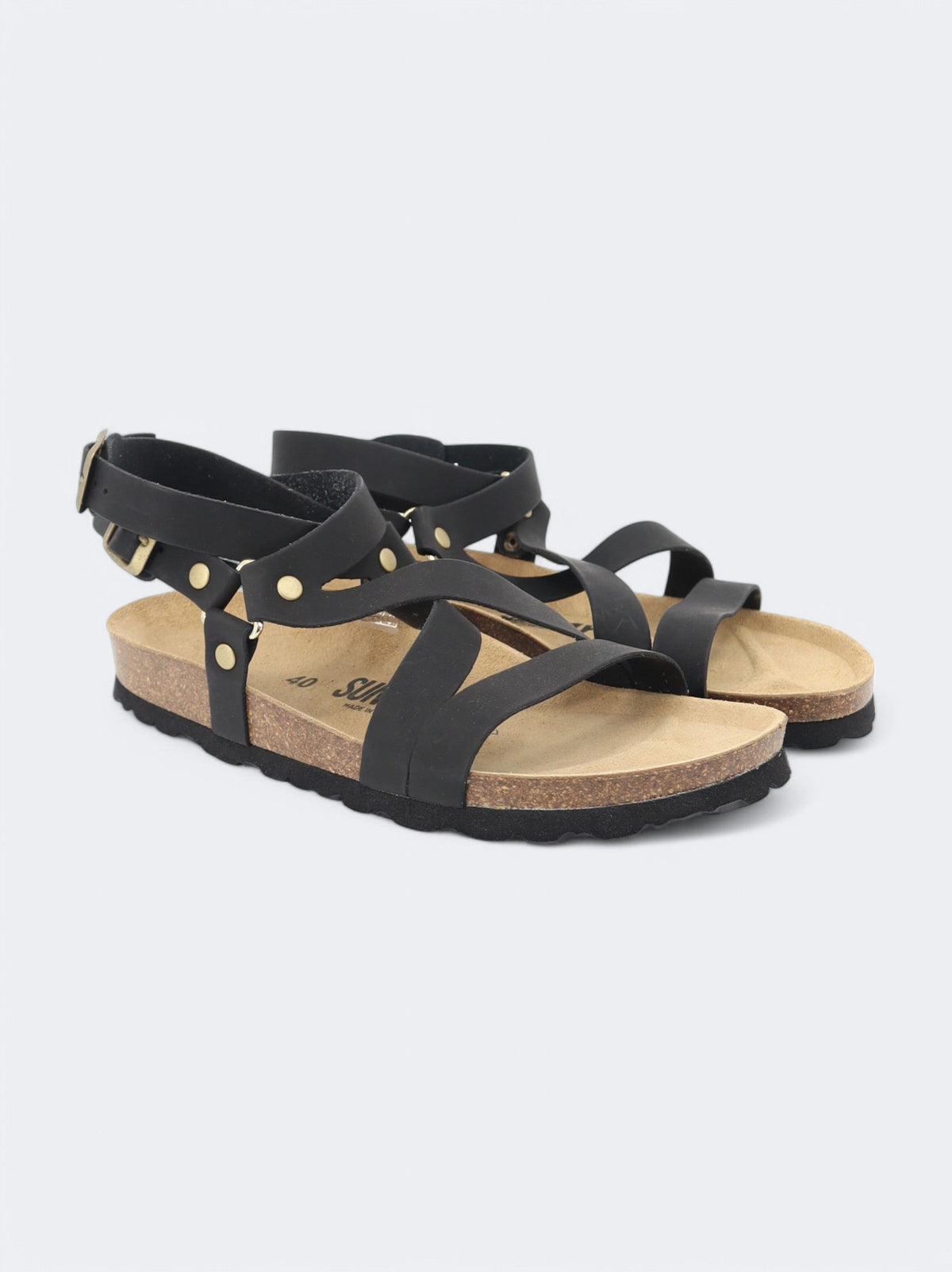 Image for Women's Ankle Tie Sandals,Black