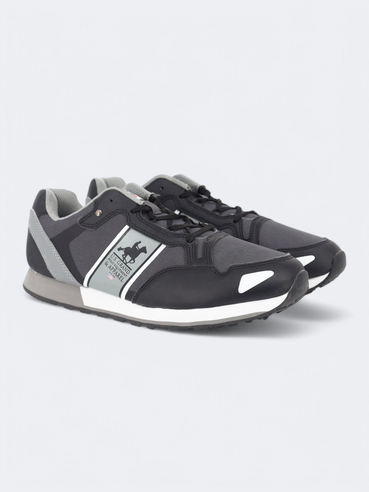 Image for Men's Printed Sneakers,Black/Grey