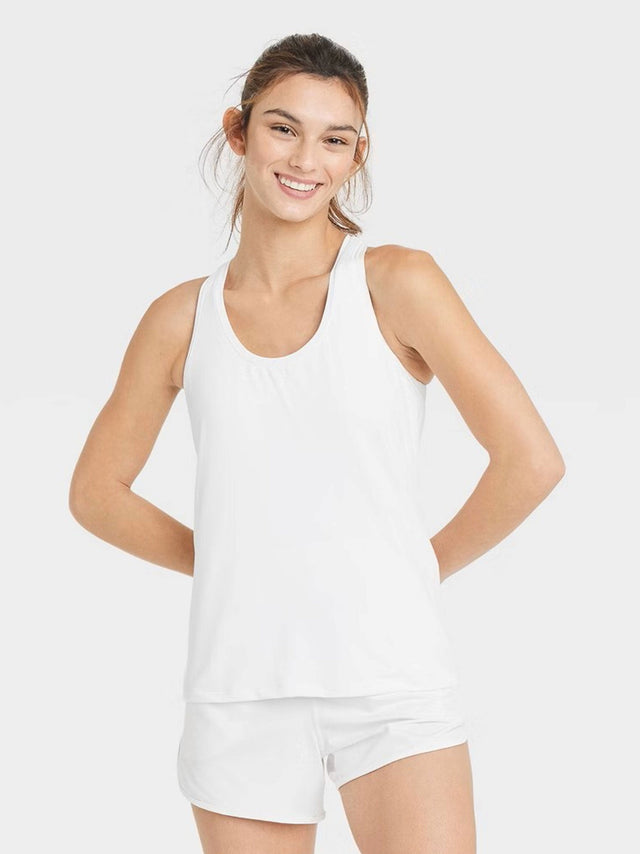 Image for Women's Plain Sport Tank Top,White