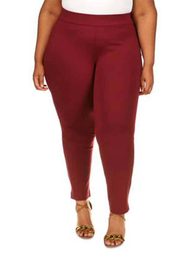 Image for Women's Plain Trousers,Burgundy