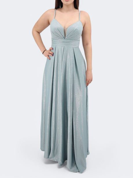 Image for Women's Glitter Dress,Mint Blue