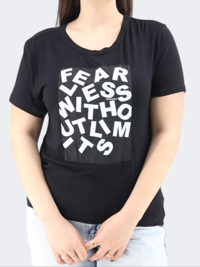Image for Women's Printed T-Shirt,Black