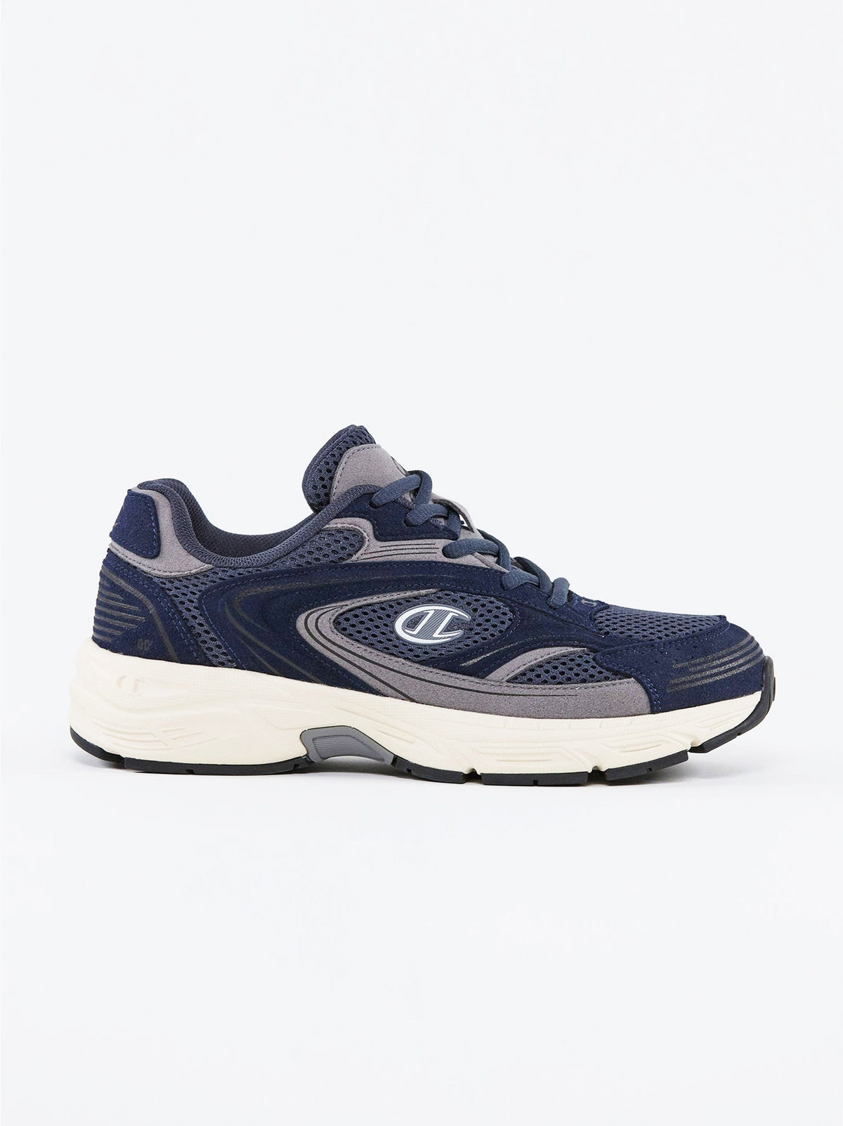 Image for Men's Brand Logo Printed Trainers,Navy