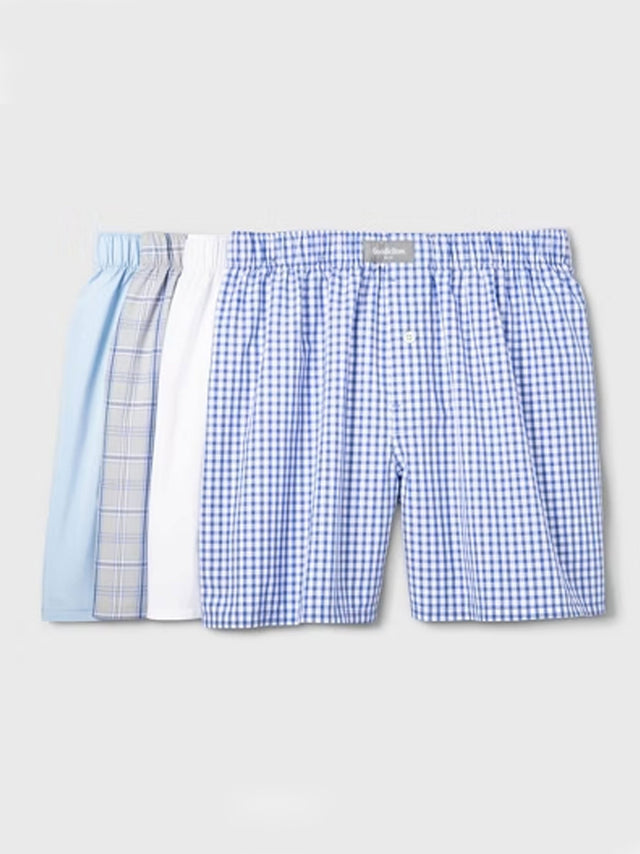 Image for Men's 4 Pcs Classic Boxers Set,Multi