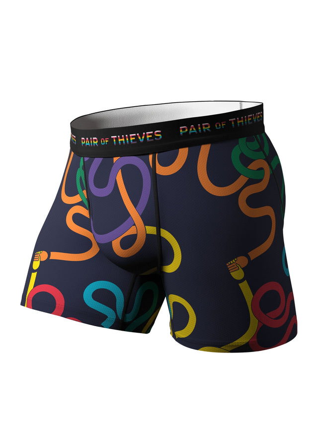 Image for Men's Printed Boxer,Navy