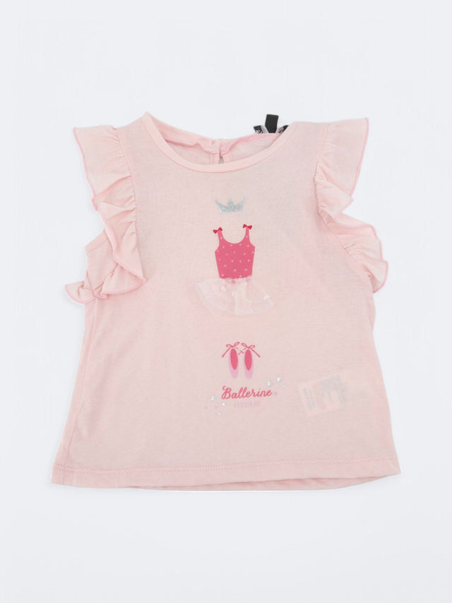 Image for Kids Girl's Printed Top,Light Pink