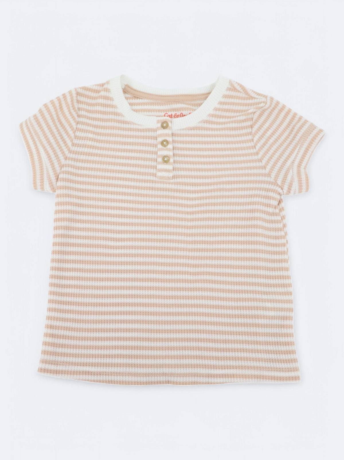 Image for Kids Boy's Striped T-Shirt,Beige/White