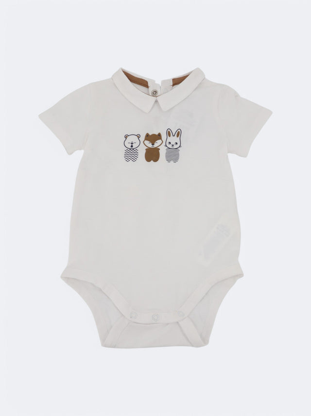 Image for Kids Girl's Graphic Printed Bodysuit,White