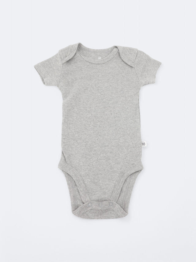 Image for Kids Boy's Plain Bodysuit,Grey