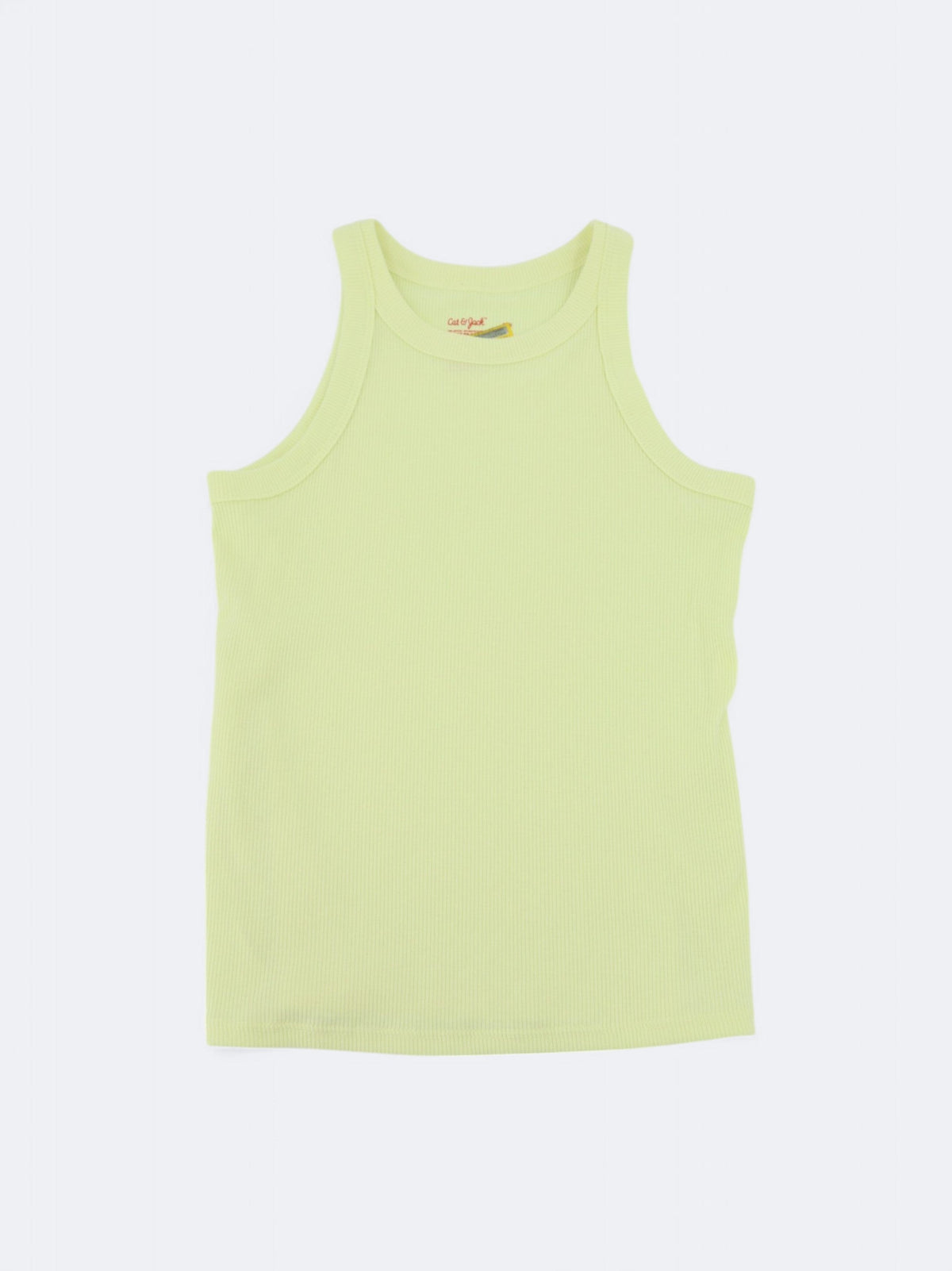 Image for Kids Girl's Ribbed Tank Top,Yellow