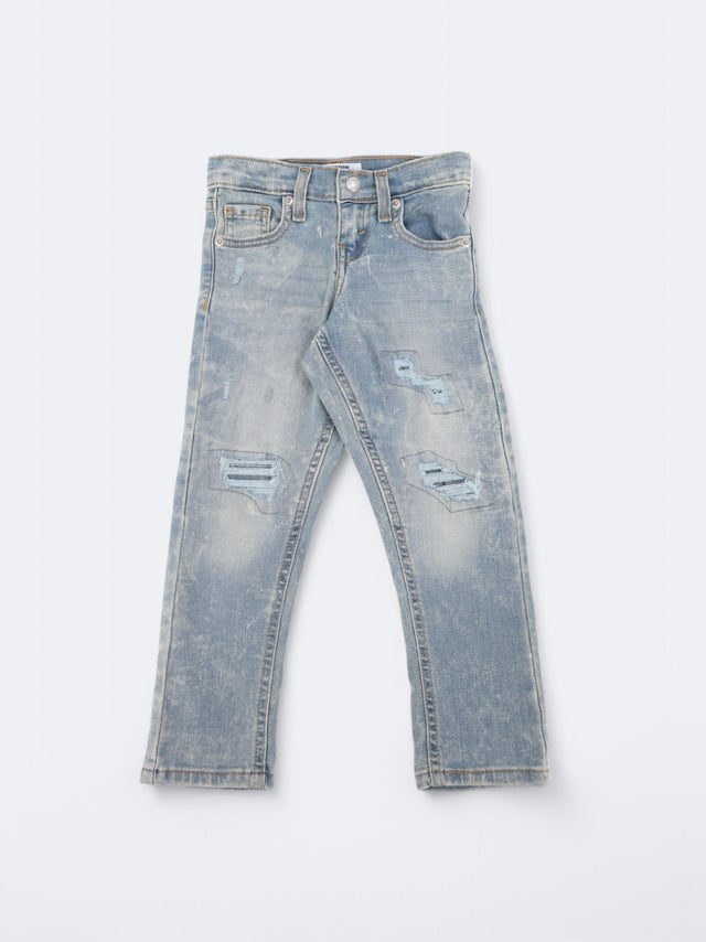 Image for Kids Girl's Ripped Washed Jeans,Light Blue