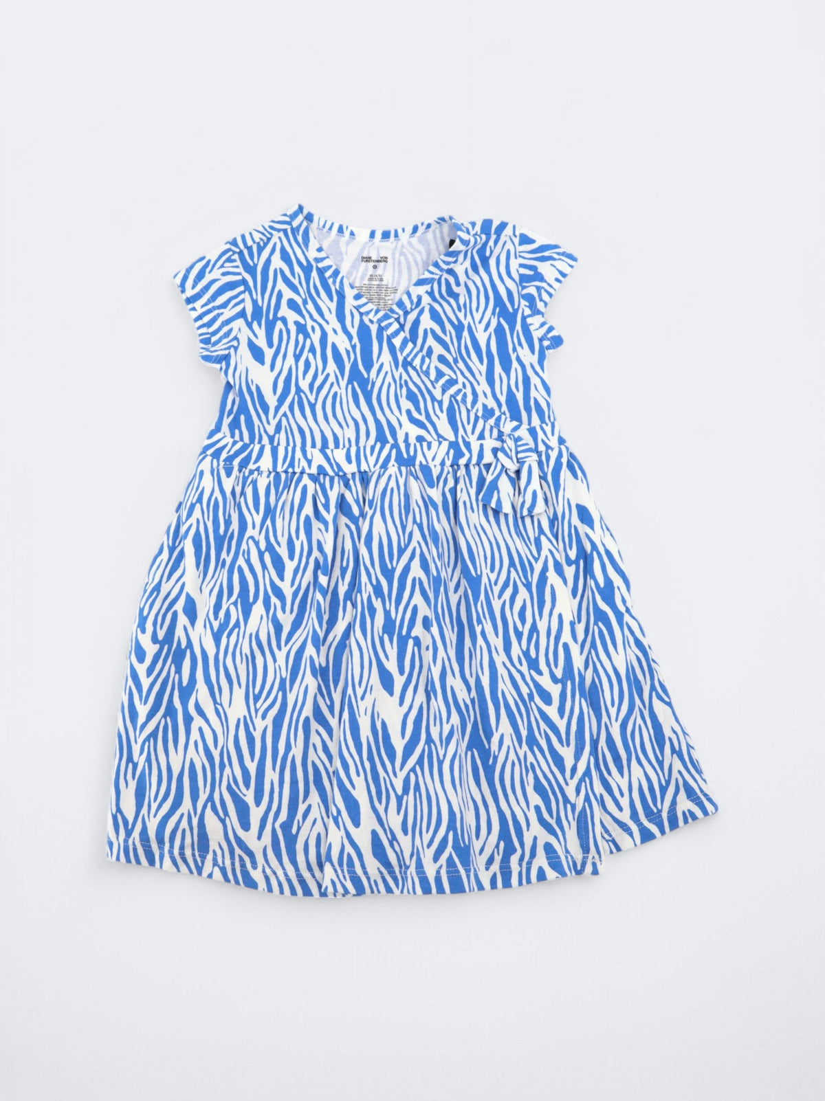 Image for Kids Girl's Printed Dress,Blue/White