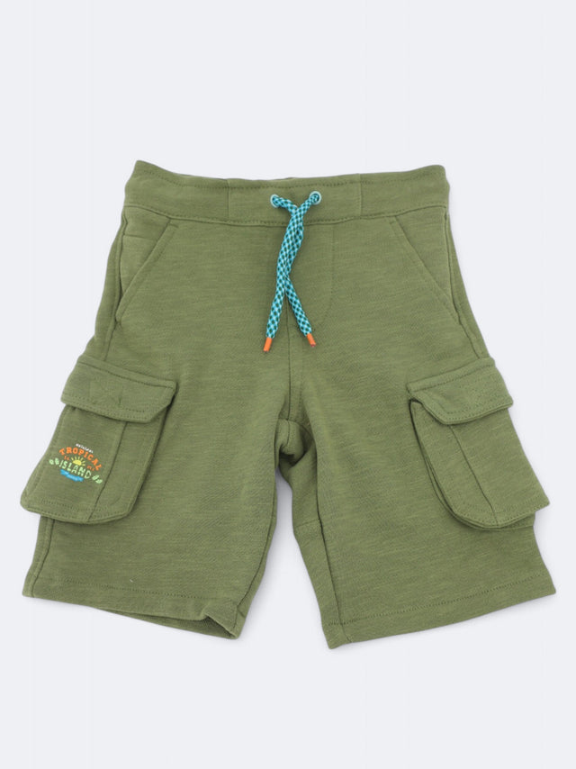 Image for Kids Boy's Cargo Shorts,Olive