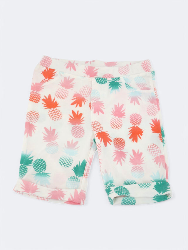 Image for Kids Girl's Printed Shorts,White