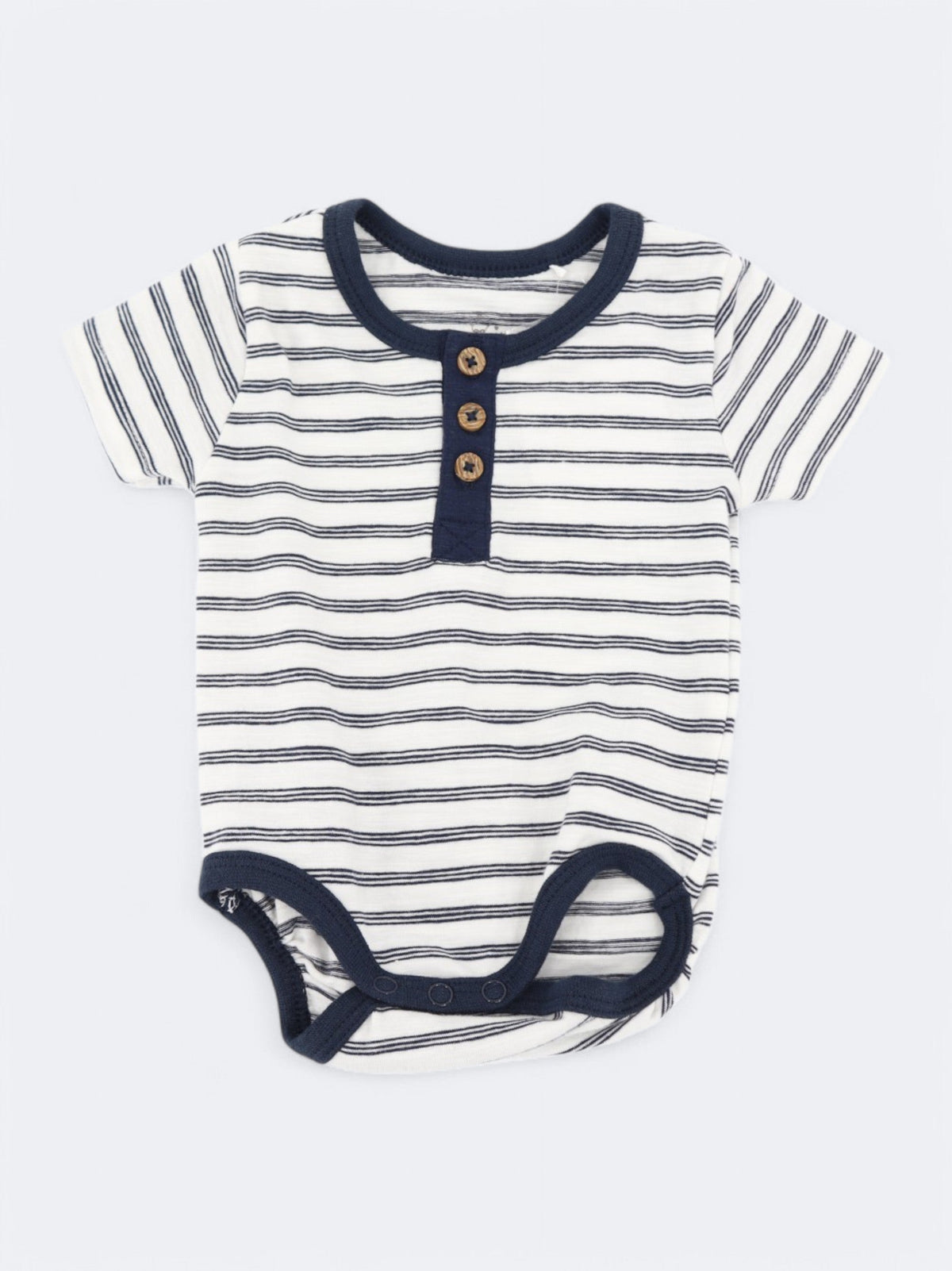Image for Kids Boy's Striped Bodysuit,Navy/White