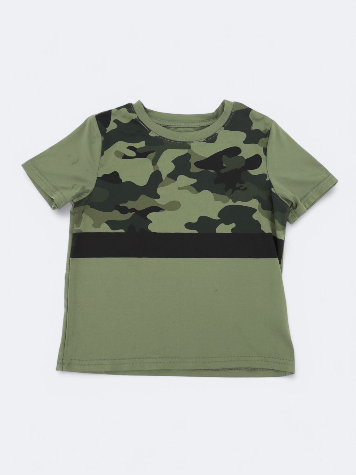 Image for Kids Boy's Camo Printed Sports T-Shirt,Olive