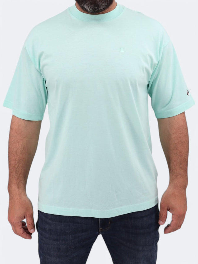 Image for Men's Brand Logo Printed T-Shirt,Mint Blue