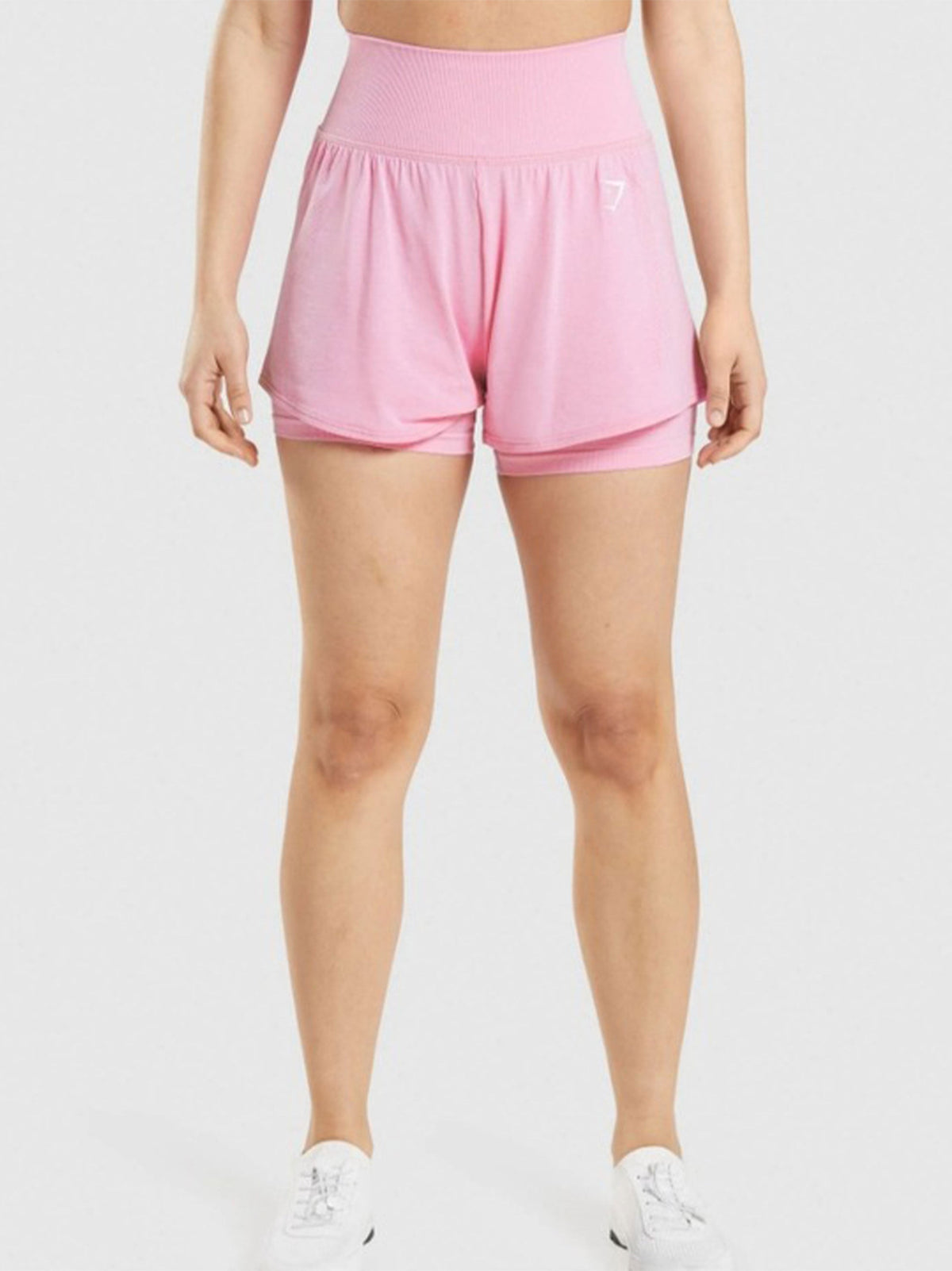 Image for Women's Brand Logo Printed Sport Short,Pink