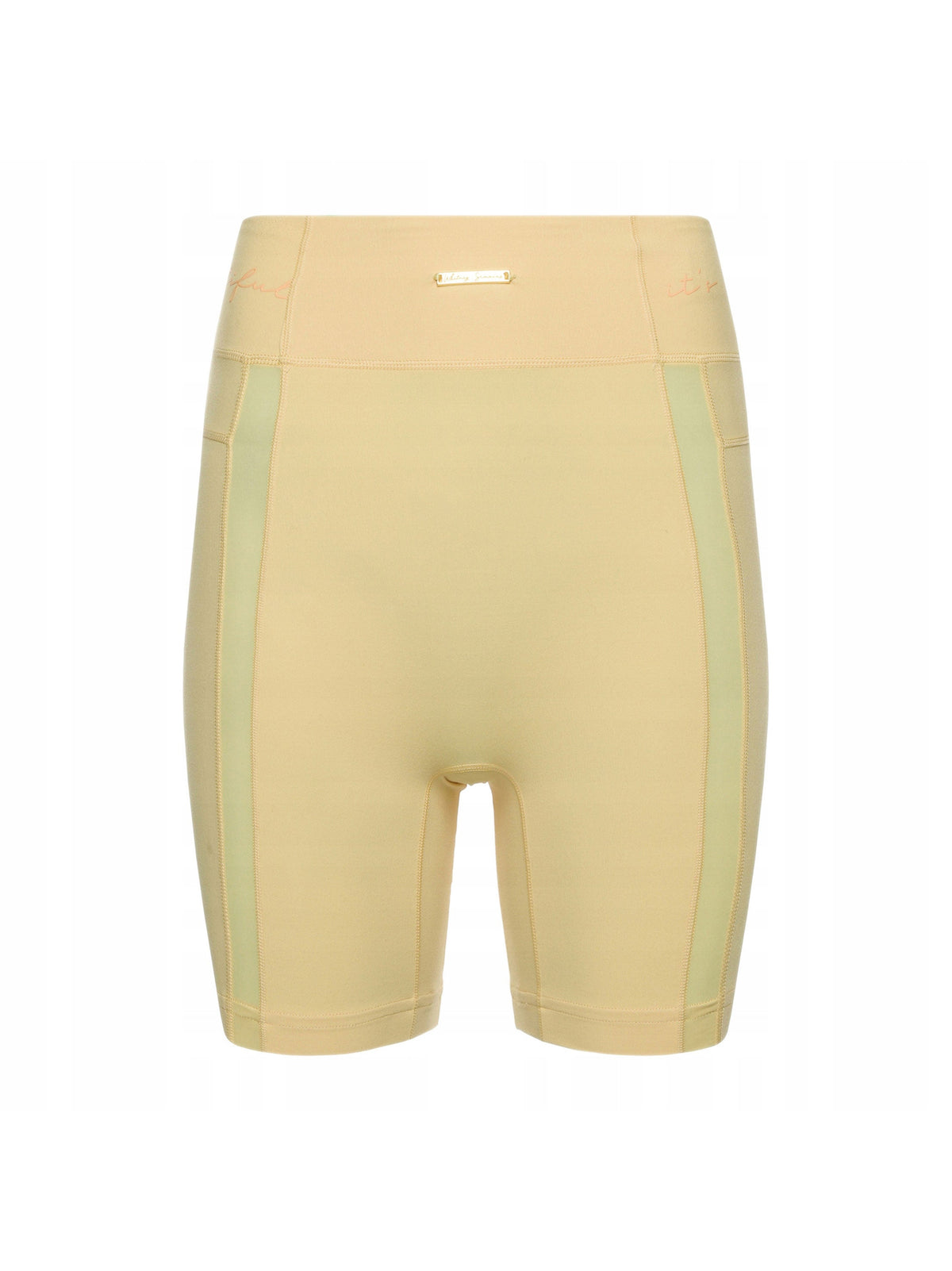 Image for Women's Plain Solid Biker Short,Yellow