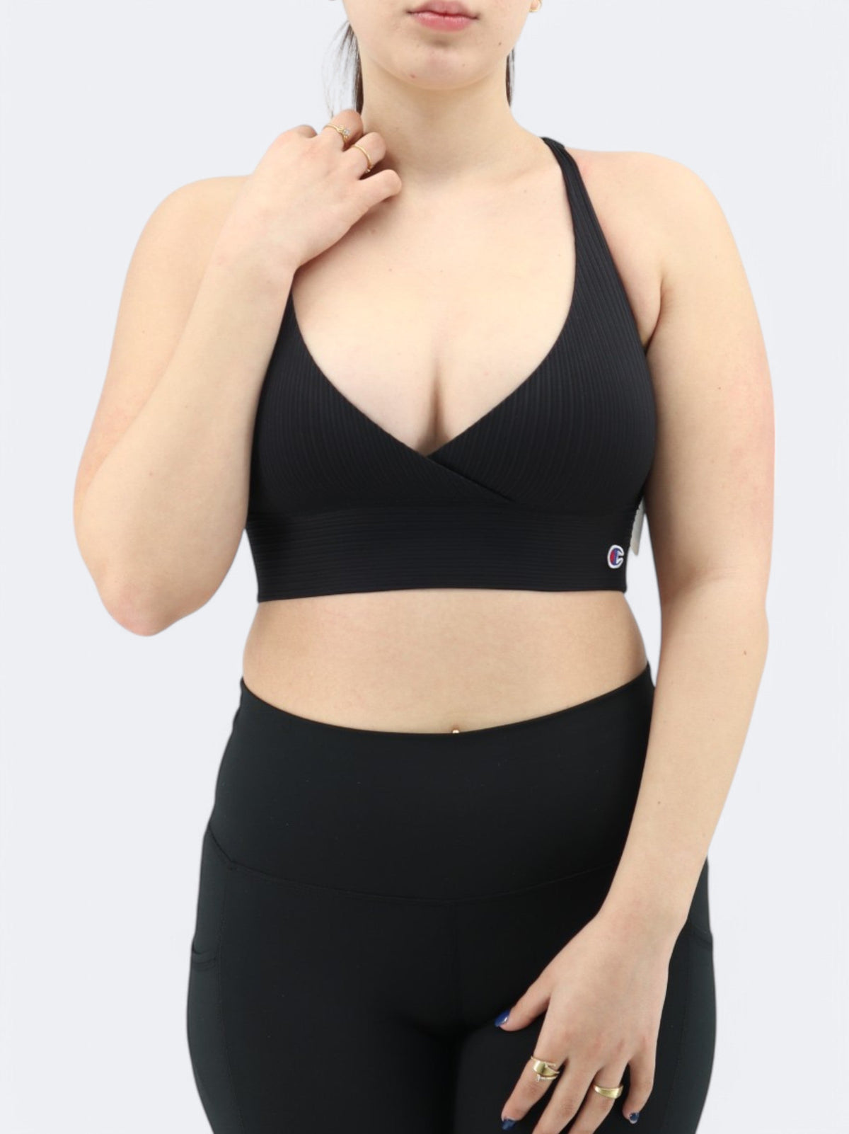 Image for Women's Textured Sports Cropped Top,Black
