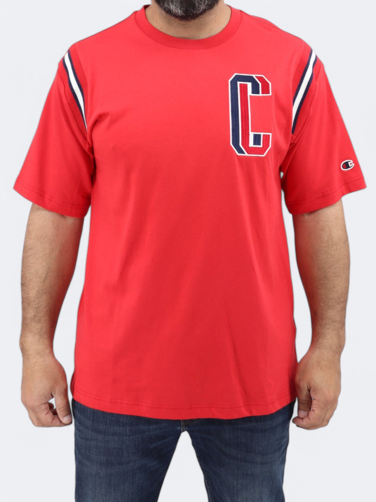 Image for Men's Embroidered T-Shirt,Red
