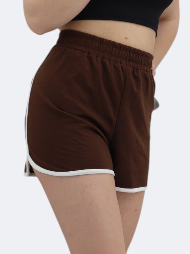 Image for Women's Plain Solid Short,Brown