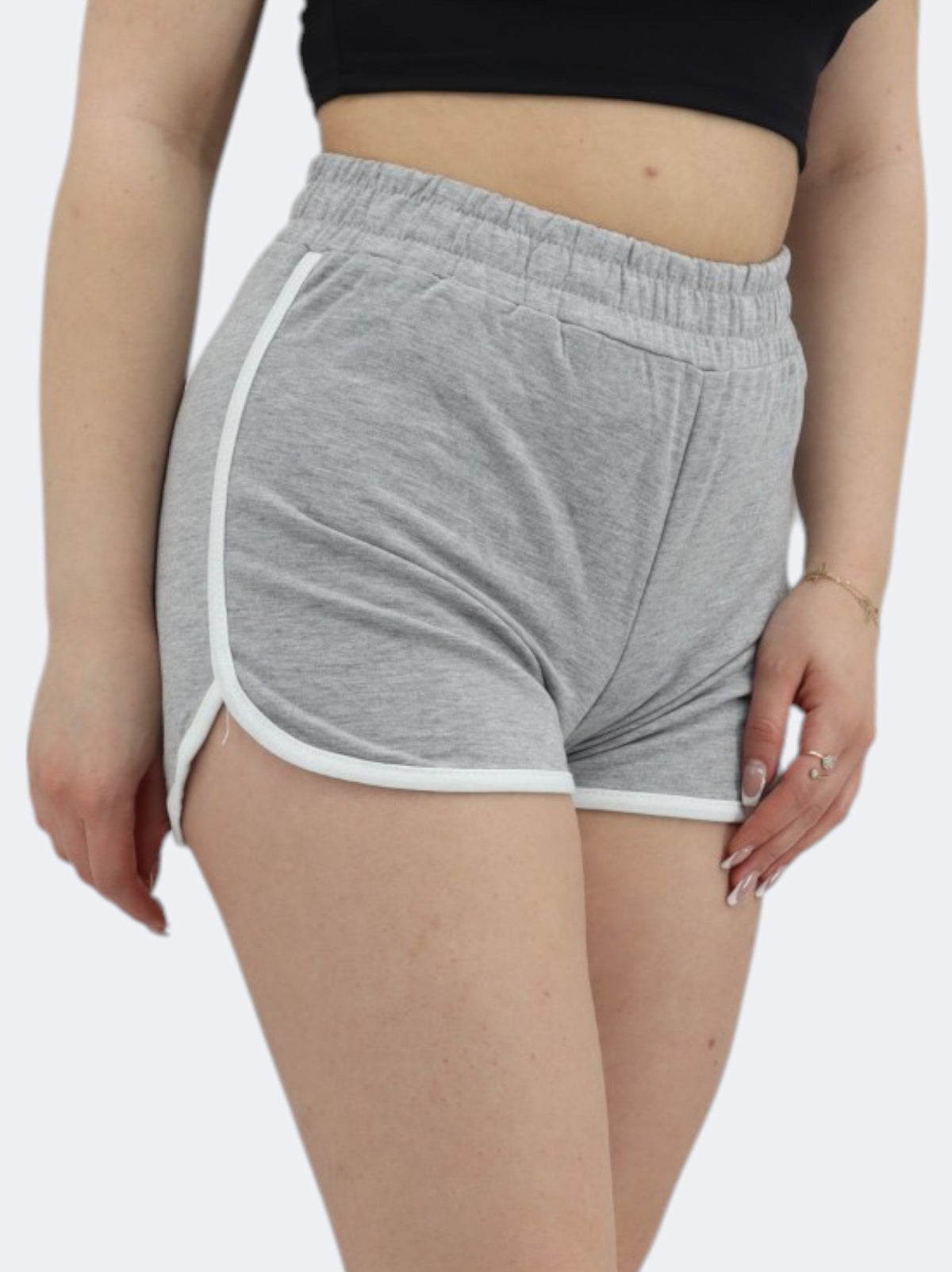 Image for Women's Plain Solid Short,Grey
