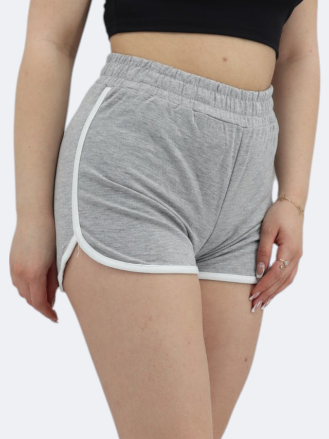 Image for Women's Plain Solid Short,Grey