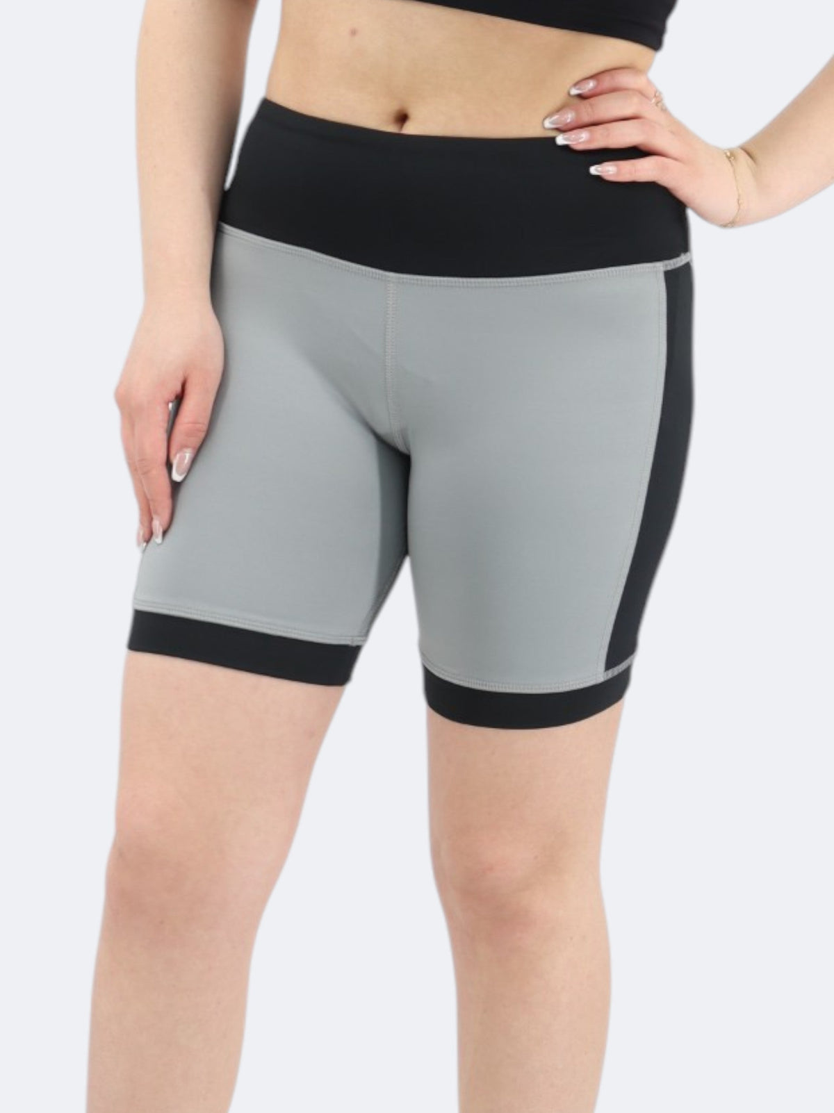 Image for Women's Biker Short,Black/Grey