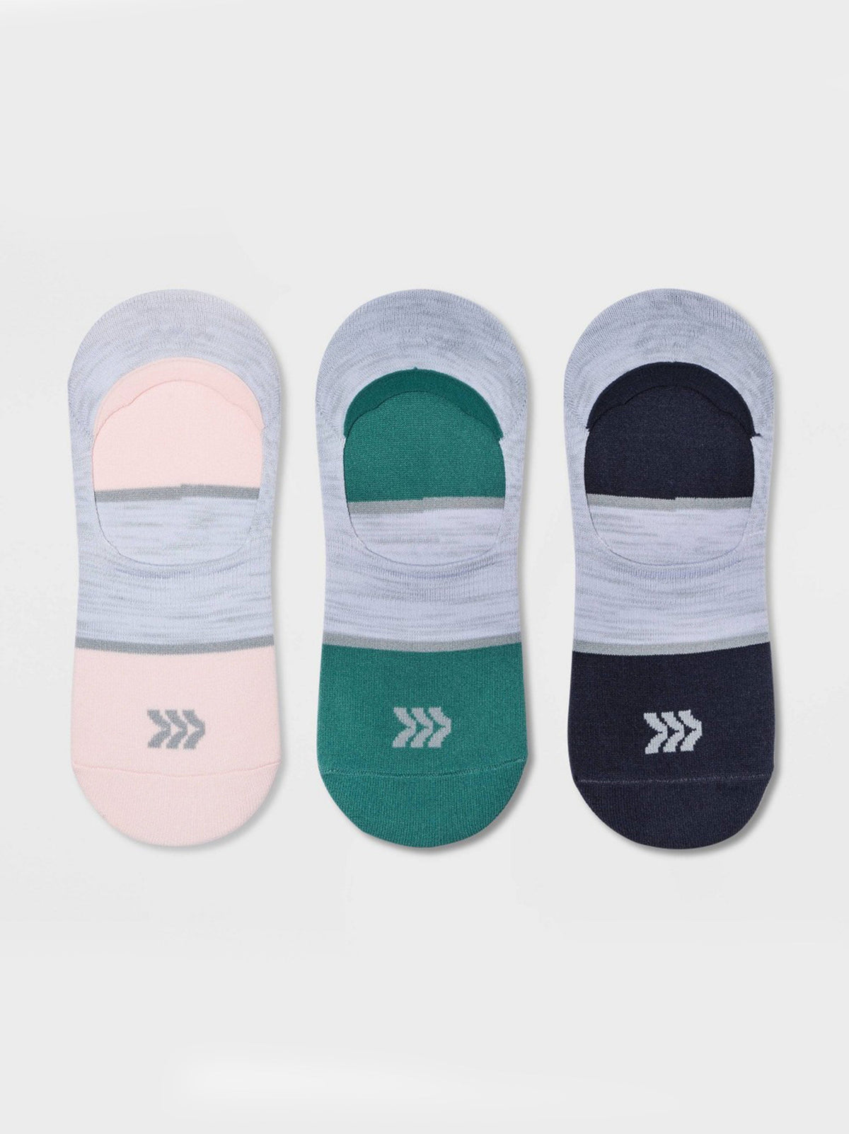 Image for Women's 3 Pairs Colorblocked Socks,Multi