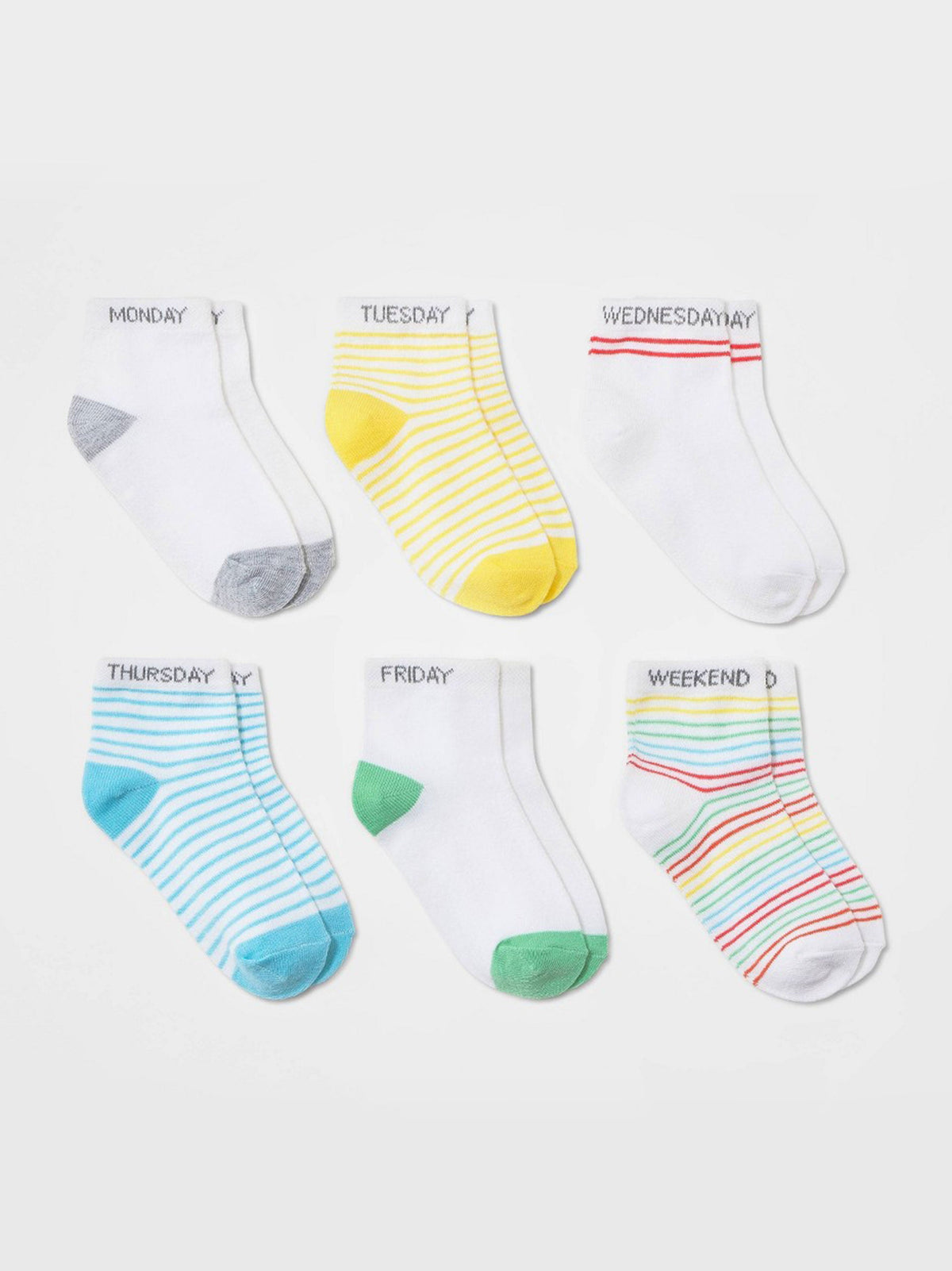 Image for Kids Girl's 6 Pairs Socks,White