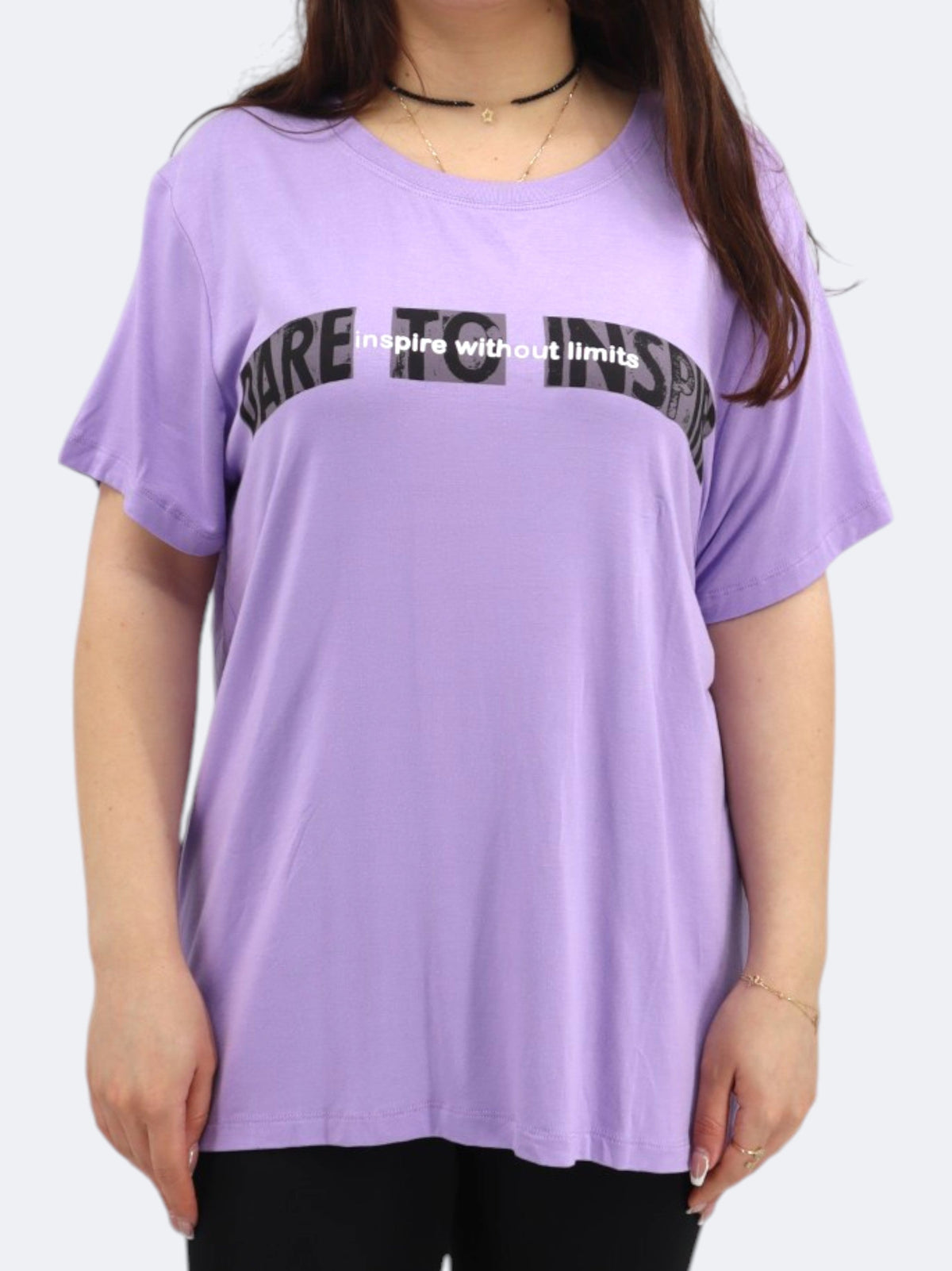 Image for Women's Printed T-Shirt,Purple
