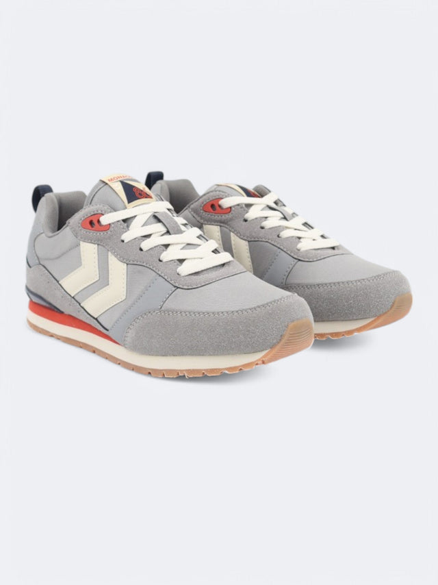 Image for Men's Brand Logo Patched Sneakers,Grey