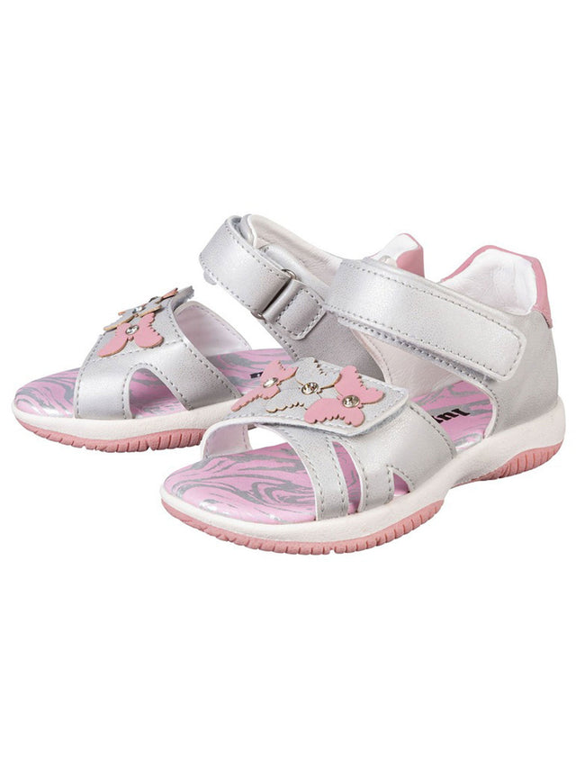 Image for Kids Girl's Textured Sandals,Silver