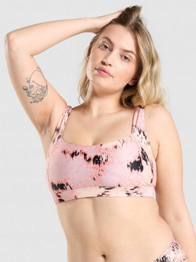Image for Women's Printed Bikini Top,Nude