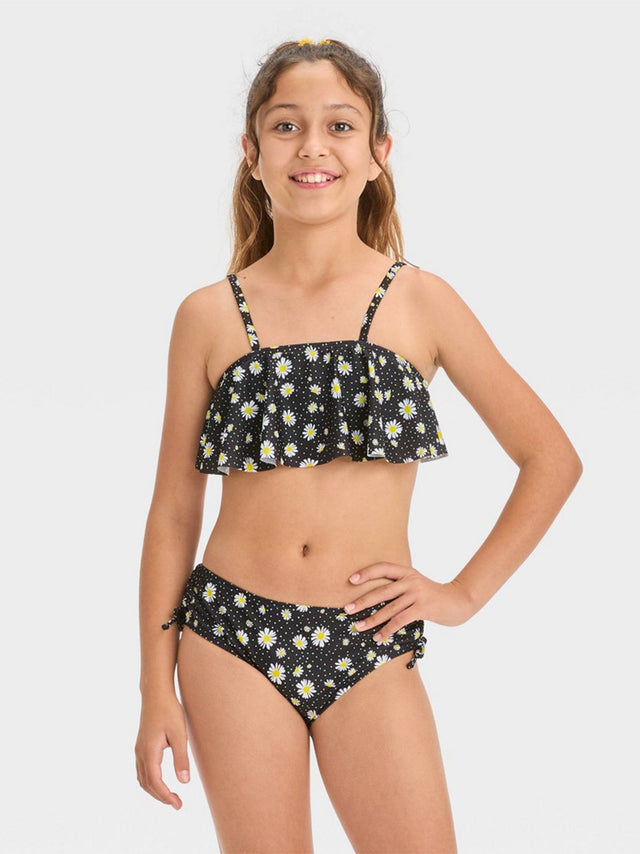 Image for Kids Girl's Bikini set printed,Black