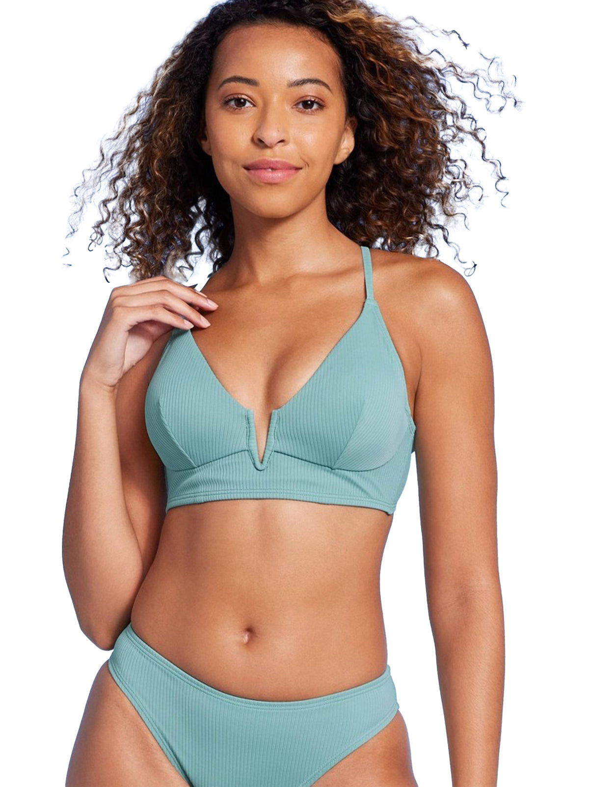 Image for Women's Padded Bikini Top,Mint Green