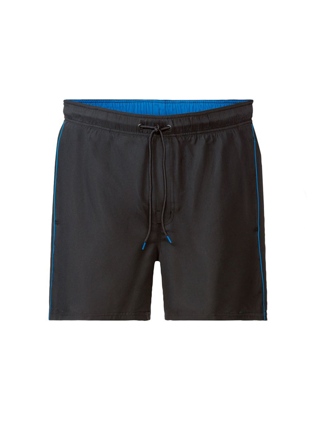Image for Men's Solid Swim Short Elastic Waist,Black